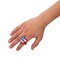 1" Patriotic Red, White & Blue Rubber Rings Assortment 24 Pc.
